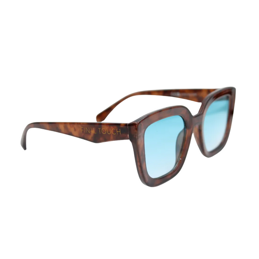 Camila Brown Tortoise front unisex sunglasses with brown tortoise frame and tinted lenses