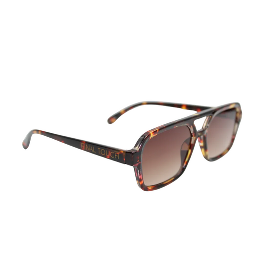 Tony Vintage Tortoise front sunglasses with classic tortoiseshell frame