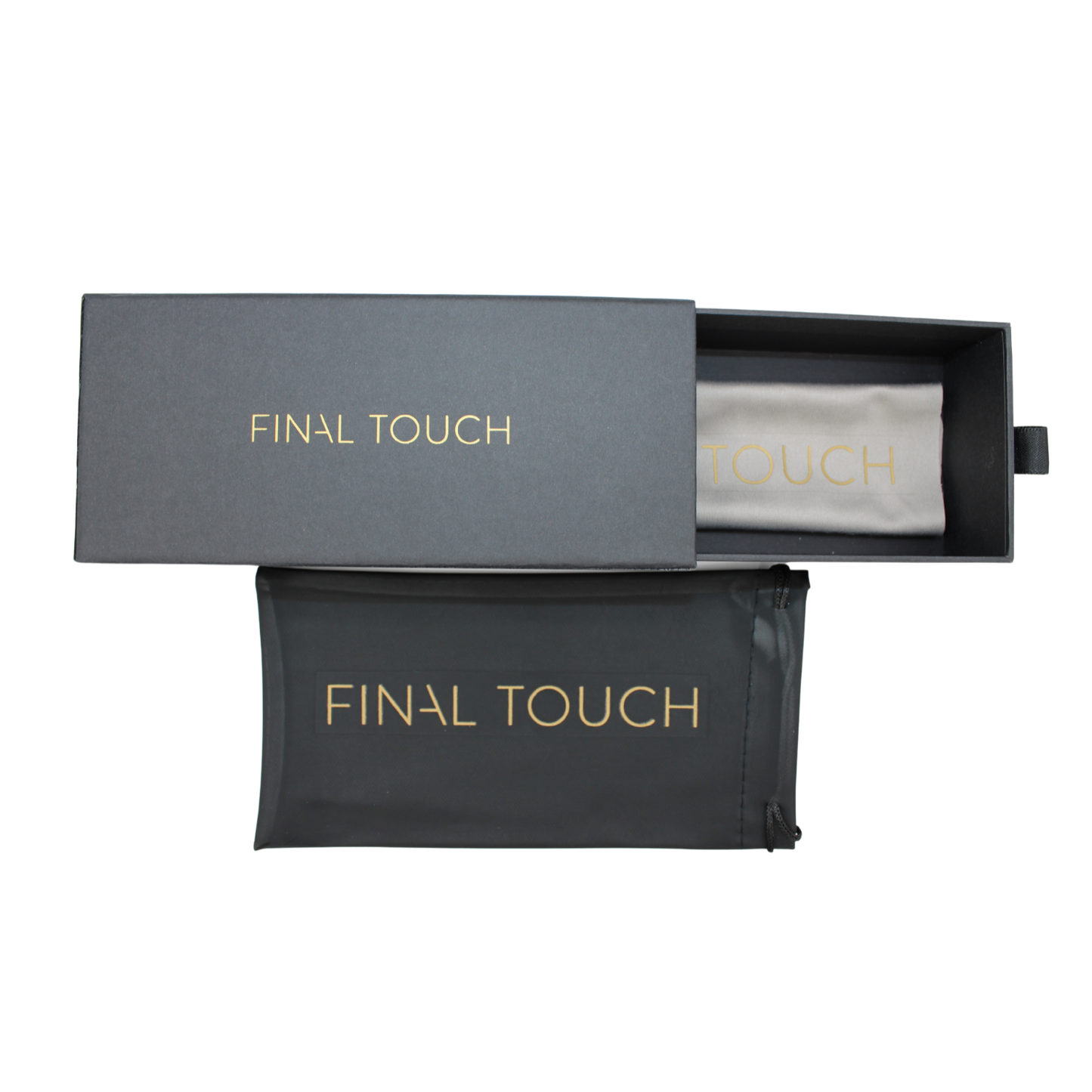 Sunglasses packaging box and pouch – Final Touch