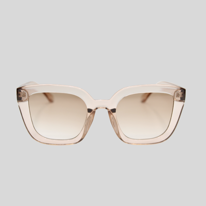 Camila Champagne unisex sunglasses with champagne frame and tinted lenses
