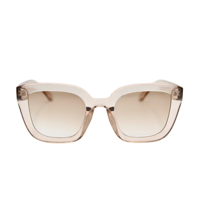 Camila Champagne unisex sunglasses with champagne frame and tinted lenses