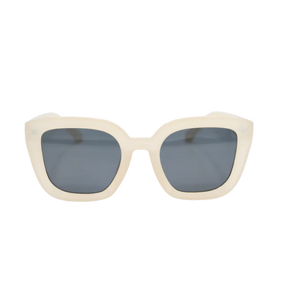 Camila Ivory unisex sunglasses with ivory frame and tinted lenses