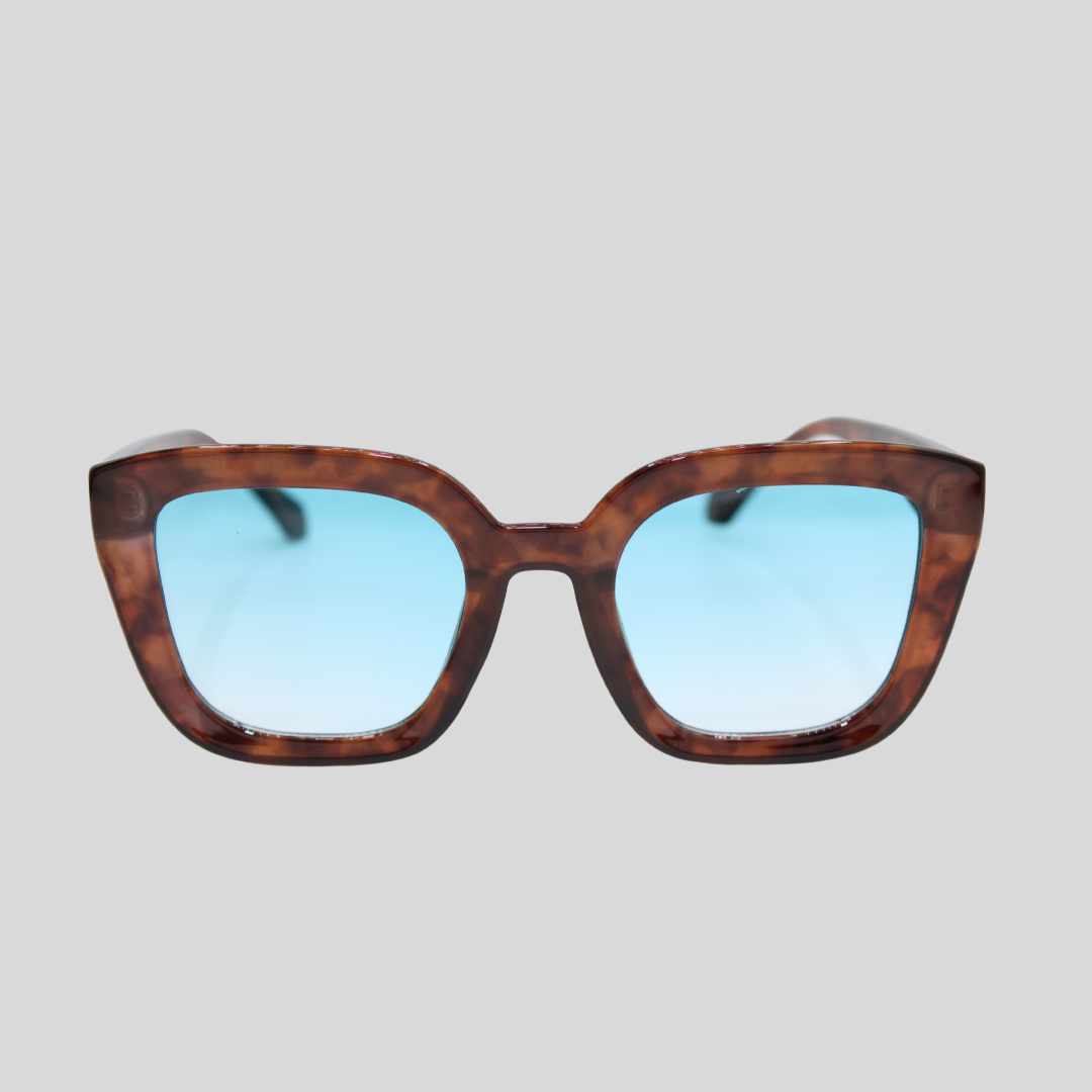 Camila Brown Tortoise unisex sunglasses with brown tortoise frame and tinted lenses