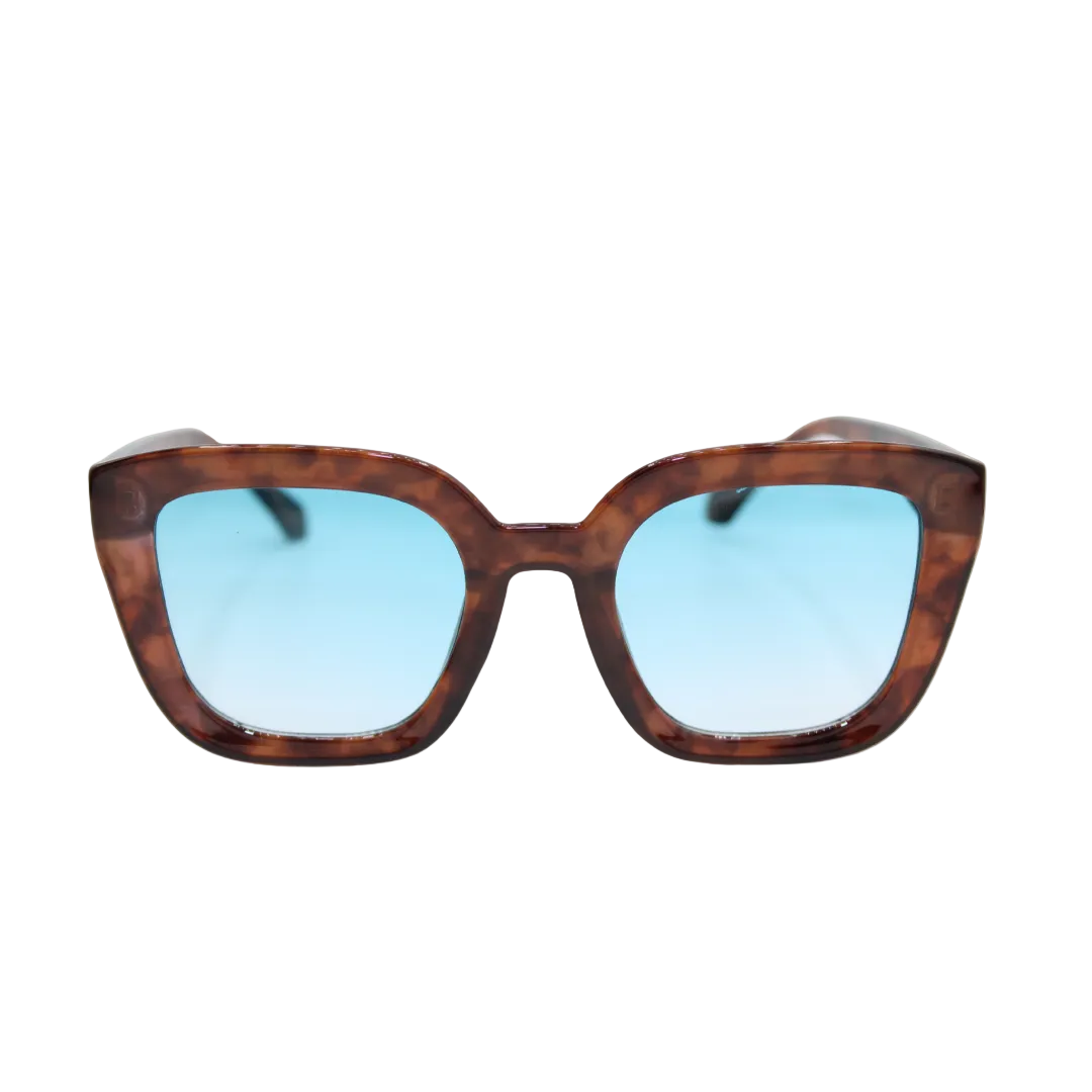 Camila Brown Tortoise unisex sunglasses with brown tortoise frame and tinted lenses