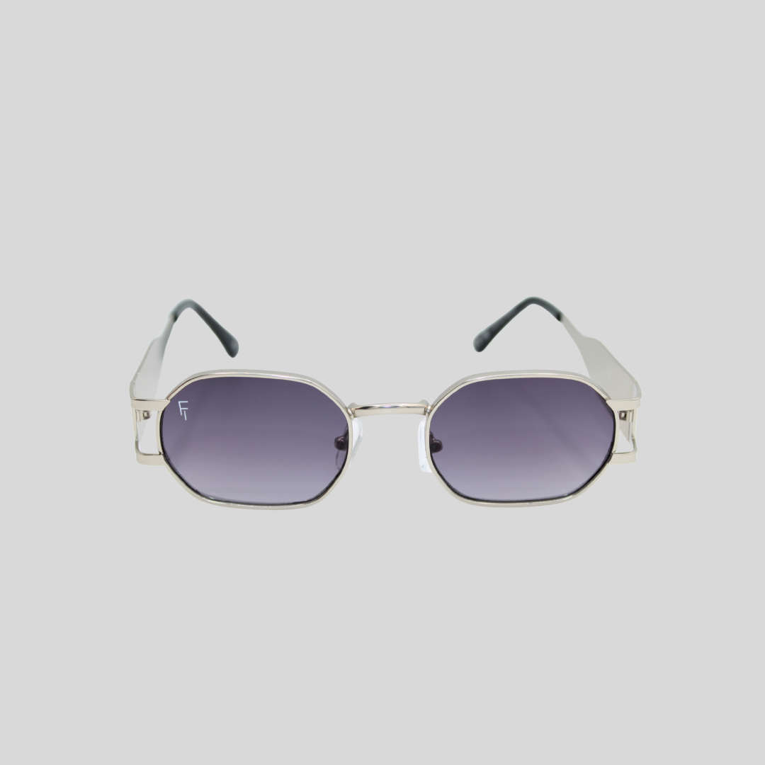 Charlotte Champagne Smoke unisex sunglasses with champagne frame and smoke lenses