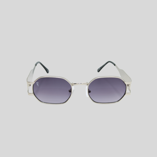 Charlotte Champagne Smoke unisex sunglasses with champagne frame and smoke lenses