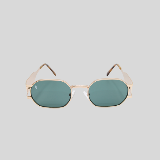 Charlotte Forest Green unisex sunglasses with forest green lenses