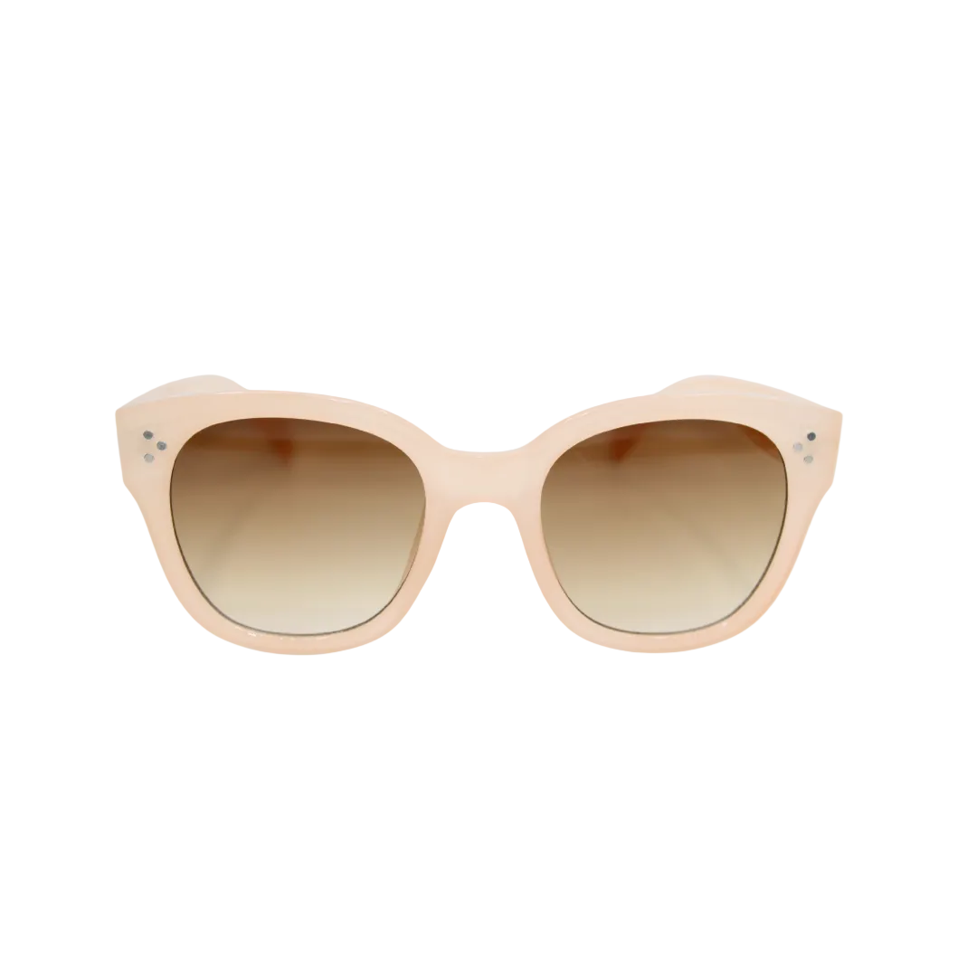 Nicky Nude unisex sunglasses with neutral frame and brown gradient lenses