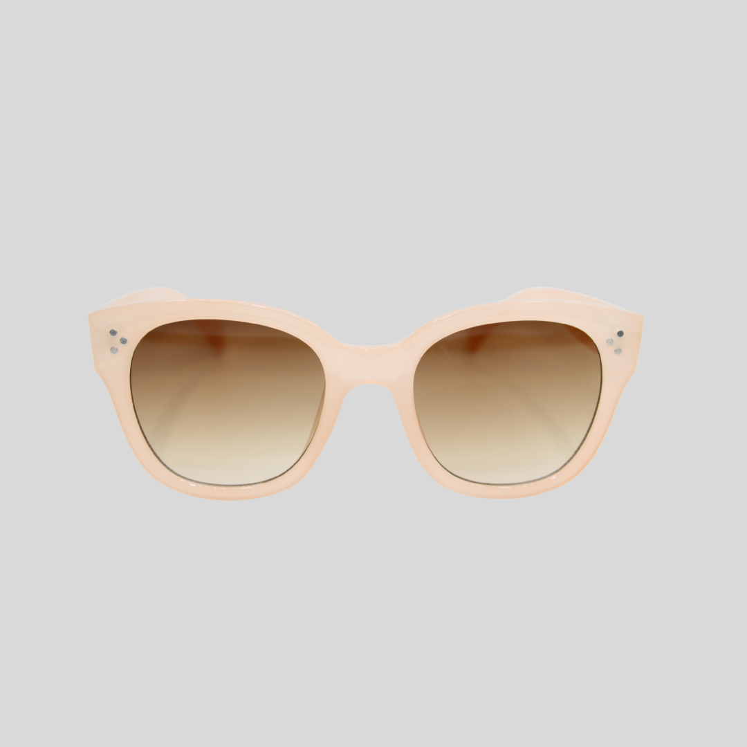 Nicky Nude unisex sunglasses with neutral frame and brown gradient lenses