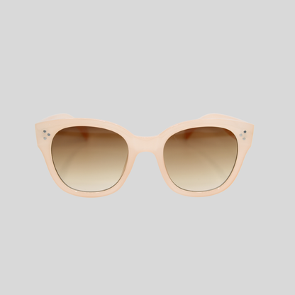 Nicky Nude unisex sunglasses with neutral frame and brown gradient lenses